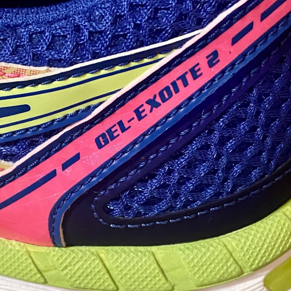 ASICS Gel-Exoite 2 pink/blue/multi running shoes - Picture 3 of 7